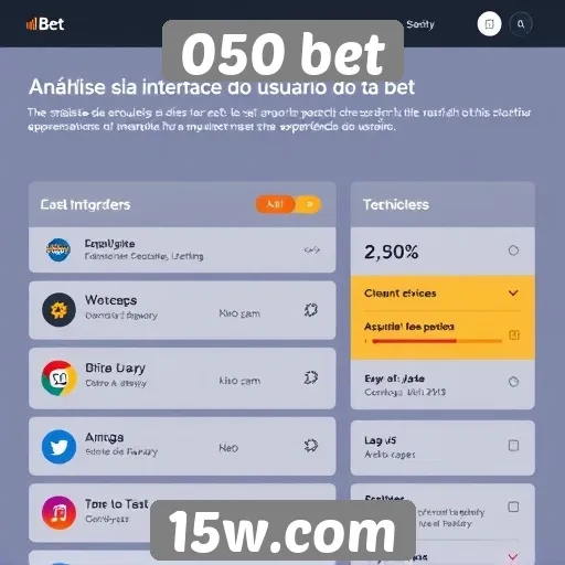 Análise da interface do usuário no site 050 bet